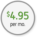 $4.95/mo